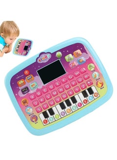 Generic Kids Tablet, Toddler Learning Pad with LED Screen, Alphabet/Numbers/Word/Music/Math Early Education Interactive Electronic Toy for 3 Years+ Boys & Girls (Blue)  - Image 1