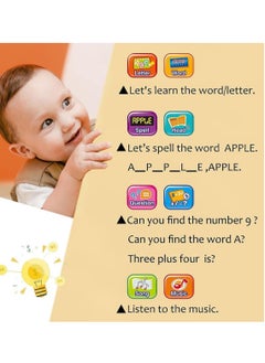 Generic Kids Tablet, Toddler Learning Pad with LED Screen, Alphabet/Numbers/Word/Music/Math Early Education Interactive Electronic Toy for 3 Years+ Boys & Girls (Blue)  - Image 3