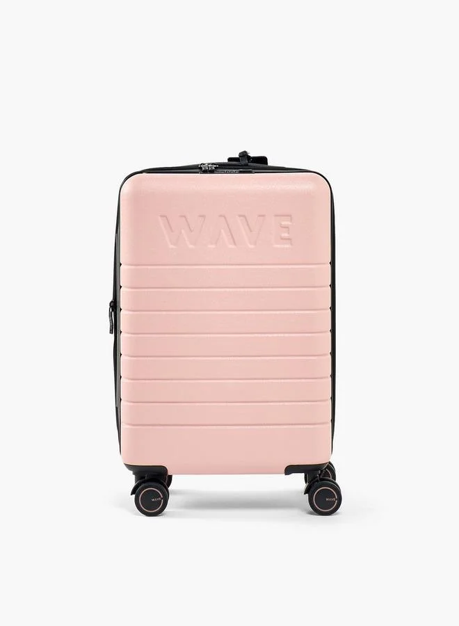 وايف Textured Hardcase Luggage Trolley With Retractable Handle - 20 Inches Cabin Bag