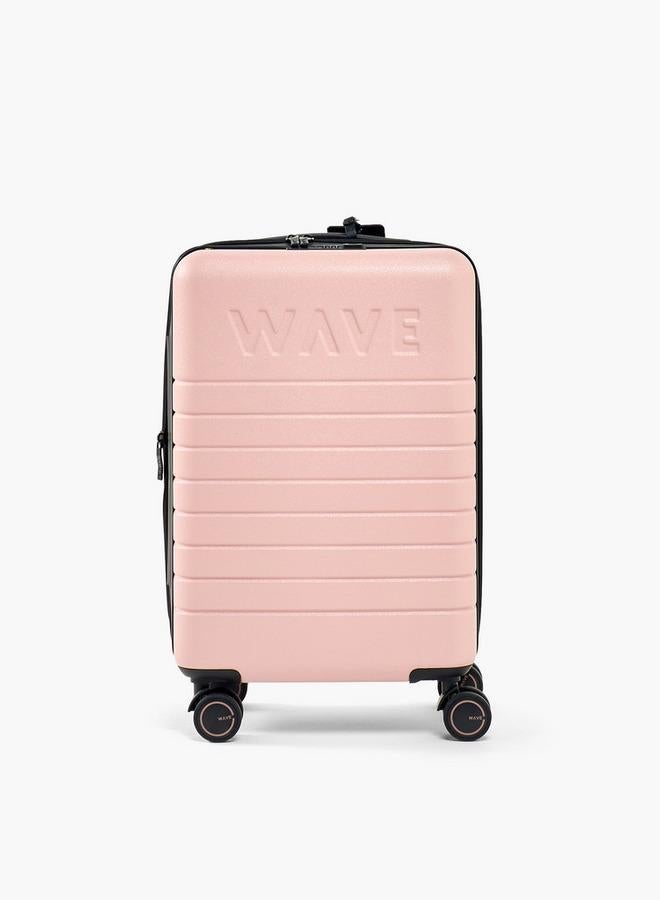 Wave Textured Hardcase Luggage Trolley With Retractable Handle - 20 Inches Cabin Bag - Image 2