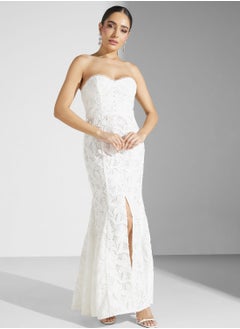 True Decadence Bardot Pleated Dress  - Image 4