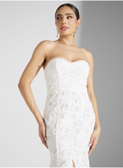 True Decadence Bardot Pleated Dress  - Image 3
