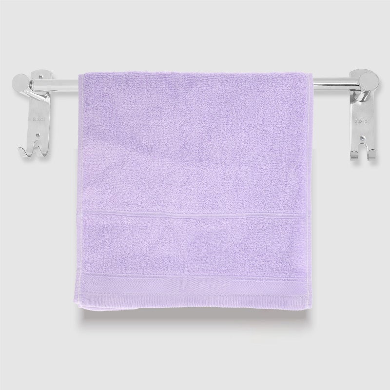 1 Set Retractable Bathroom Towel Stainless Steel Wall Mounted Shower Towel Wall Hanger - Image 2