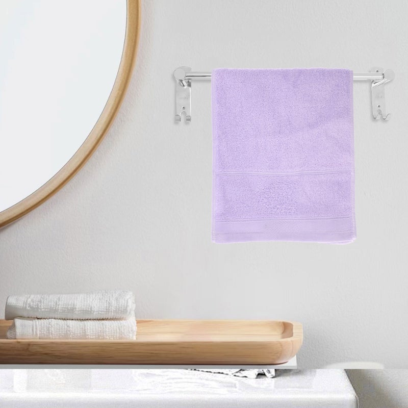 1 Set Retractable Bathroom Towel Stainless Steel Wall Mounted Shower Towel Wall Hanger - Image 3