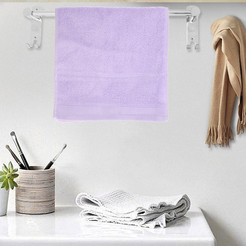1 Set Retractable Bathroom Towel Stainless Steel Wall Mounted Shower Towel Wall Hanger - Image 4
