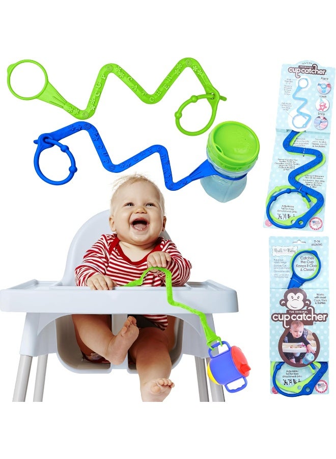 Brilli Baby Cup Catcher 2 Pack Patented Safety Tether Strap - Image 1