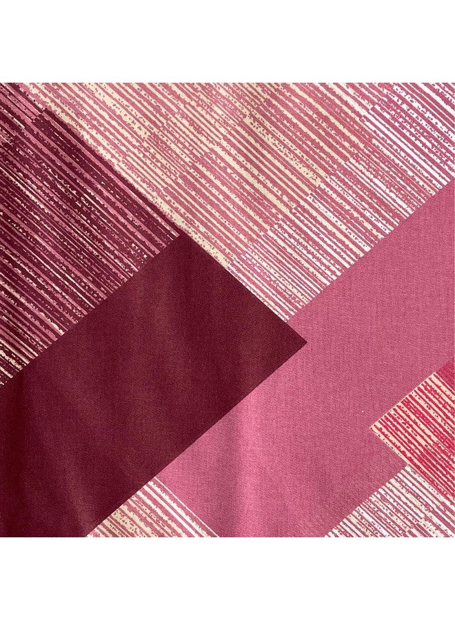 Swayam Swayam Ananda Collection Premium Cotton 200 TC Floral Print Cotton Extra Large Bed Sheet with 2 Pillow Cover - Brown/Pink  - Image 4