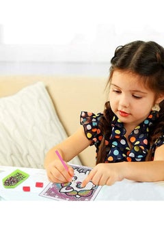Y&D Diamond Painting Kit, SYOSI 4 Pieces 5D Kit for Kids Full Drill by Number Kits Beginners DIY Rhinestone Art Craft Set Home Office Wall Decor  - Image 4