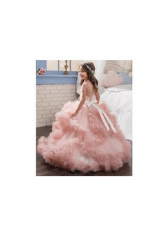 Daddy's Angel Stunning V-Back Luxury Pageant Tulle Ball Gowns for Girls  - Image 2