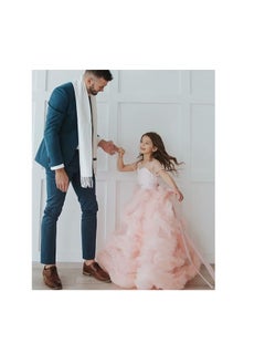 Daddy's Angel Stunning V-Back Luxury Pageant Tulle Ball Gowns for Girls  - Image 5