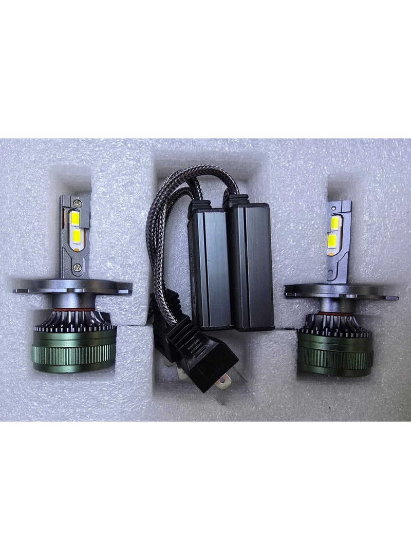 Raymos H4 H/L RM8 Pro Max LED Bulb Headlight – 75W, 15000LM, 6000K Color Temparature - Image 1