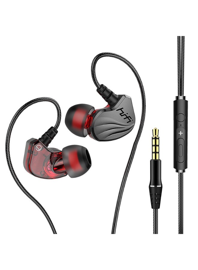 Wired Gaming Headphones with Deep Bass, Compatible with Apple, Honor, Samsung, Huawei - 3.5mm Sports Earphones