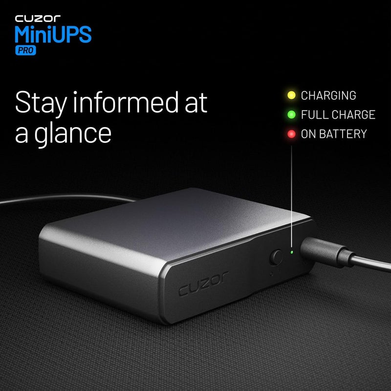Cuzor UPS مصغر برو 12 فولت لجهاز التوجيه UPS حتى 3 أمبير | حتى 8 ساعات | 3×2900 مللي أمبير | UPS طاقة احتياطية واي فاي | UPS مصغر لجهاز التوجيه - Image 5