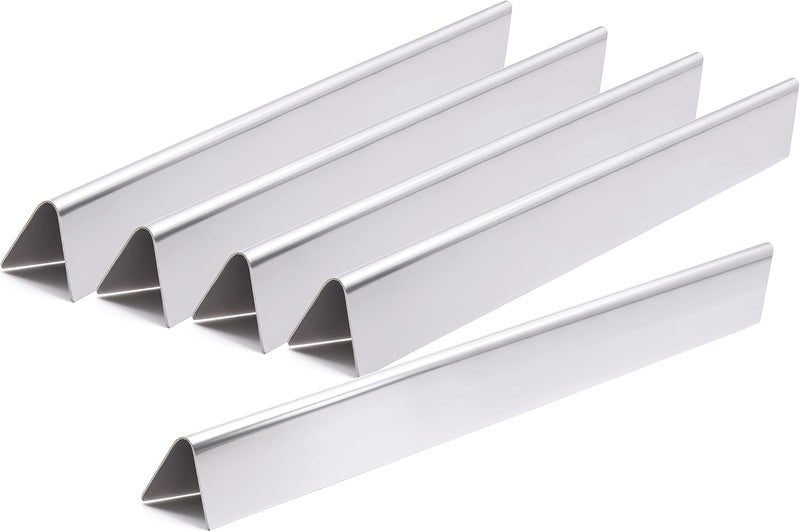 Criditpid 24.5" 7540 Flavorizer Bars Compatible for Weber 7539, Genesis 300 Series, E310, E320, S310, S320 Grills with Side-Controls, 5-Pack Stainless Steel Flavor Bars Parts for Weber Genesis 300 - Image 1