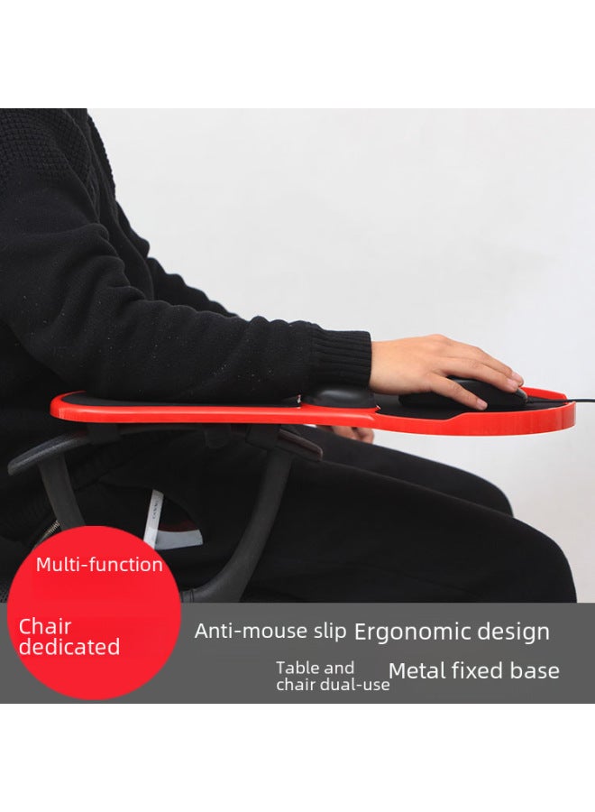 180-degree Rotating Computer Wrist Support Anti-slip Mouse Pad Wrist Pad Elbow Support Arm Bracket-Color:Chair Special Chinese Red  - Image 5