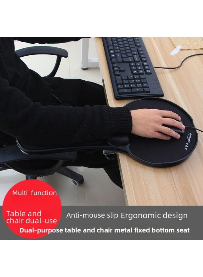 180-degree Rotating Computer Wrist Support Anti-slip Mouse Pad Wrist Pad Elbow Support Arm Bracket-Color:Chair Special Chinese Red  - Image 3