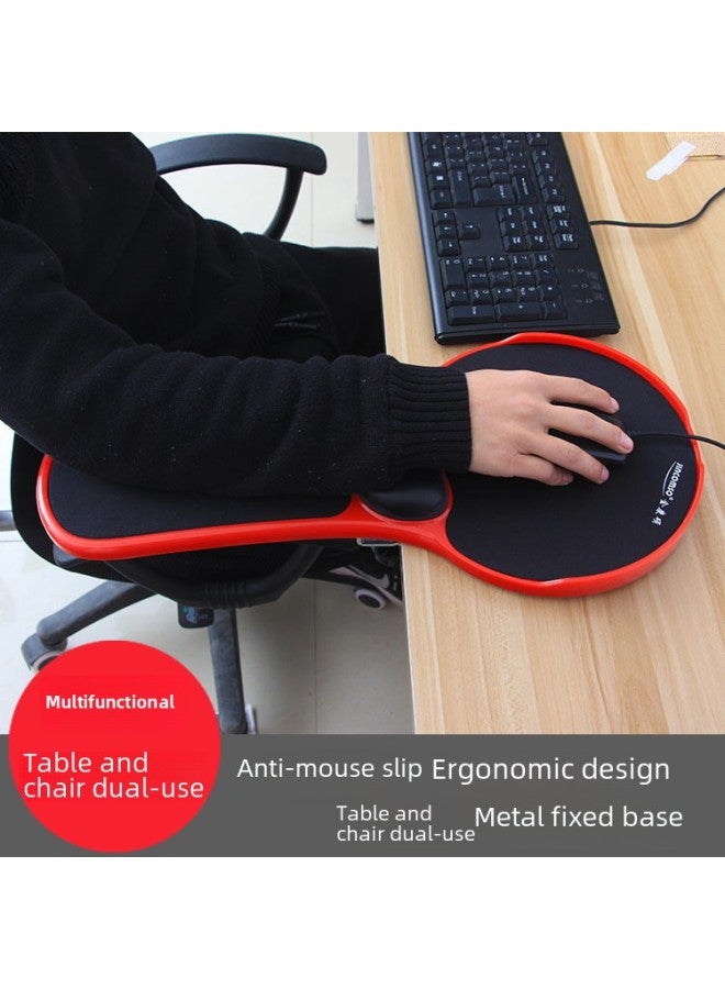 180-degree Rotating Computer Wrist Support Anti-slip Mouse Pad Wrist Pad Elbow Support Arm Bracket-Color:Chair Special Chinese Red  - Image 2