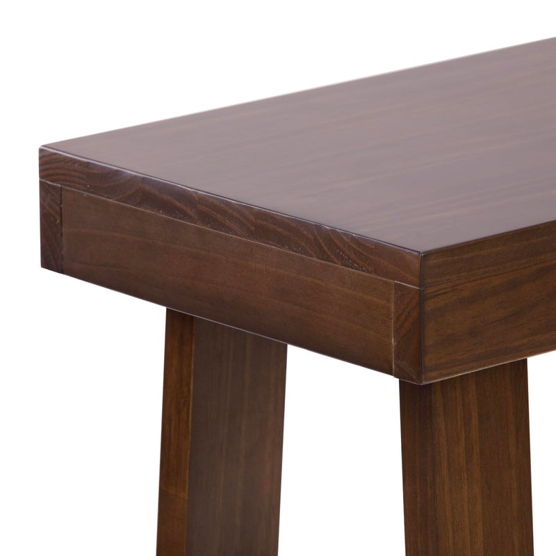 Plank+Beam Solid Wood Console Table, 46 Inch, Sofa Table, Narrow Entryway Table for Hallway, Behind The Couch, Living Room, Foyer, Easy Assembly, Walnut - Image 4