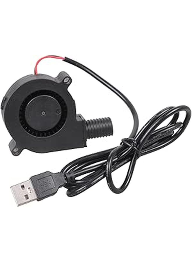 مروحة نفخ USB مقاس 50 مم 5 فولت محمولة 4300 دورة في الدقيقة تدفق هواء هادئ للتحكم الحراري في الإلكترونيات - Image 1