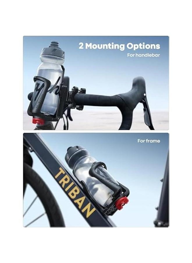 HOOKOR Bike Water Bottle Holder - 【for Handlebar & Frame】 【for 1.9-2.8 Diameter Bottles】Bicycle Drink Holder, Motorcycle Cup Cage with Screw Tool, Fit Standard and Smaller Size Bottles.  - Image 4