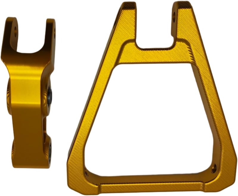 Reinforced Suspension Triangle & Linkage 7075AL Compatible with Surron Light Bee X/L1E Motorcycle Parts (Gold)
