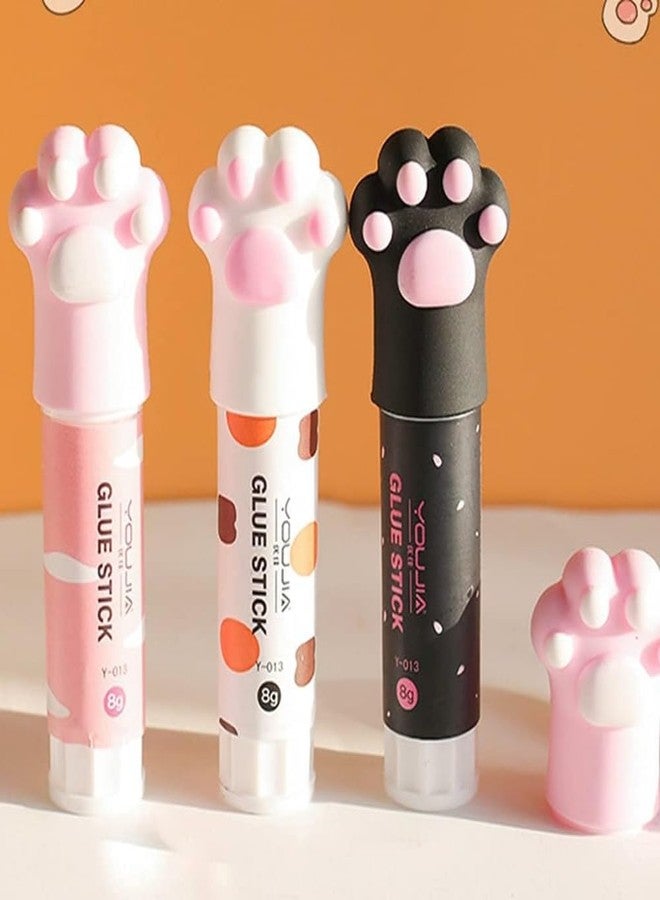 Zenarao Solid Glues, Kawaii Cartoon Solid Glue Stick, Cat Claw Cute Glue Stick, Strong Adhesives for Student Stationery DIY Craft High Viscosity School Supplies(1Pcs Random Color) - Image 5