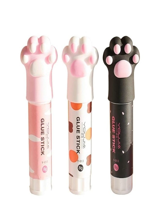 Zenarao Solid Glues, Kawaii Cartoon Solid Glue Stick, Cat Claw Cute Glue Stick, Strong Adhesives for Student Stationery DIY Craft High Viscosity School Supplies(1Pcs Random Color) - Image 2