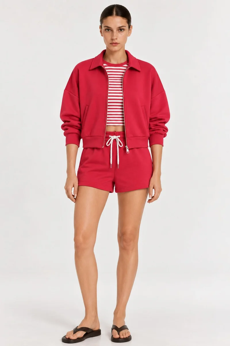 هيكاب Polo Collar Jacket