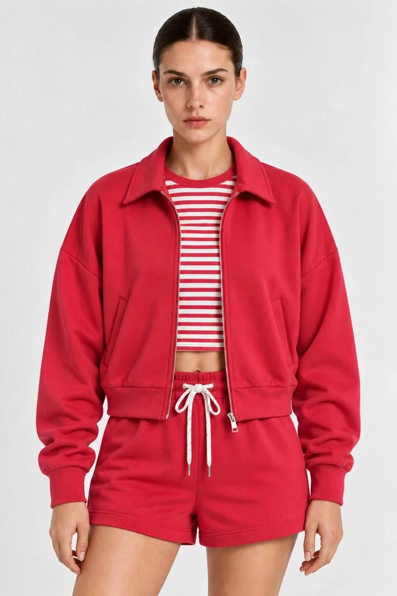 هيكاب Polo Collar Jacket