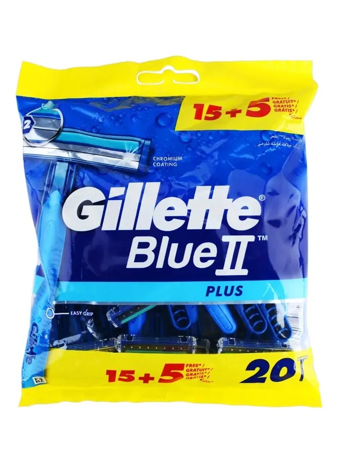 Gillette - Gillette Blue 2 Blade Razor 15 + 5 Free - Image 1