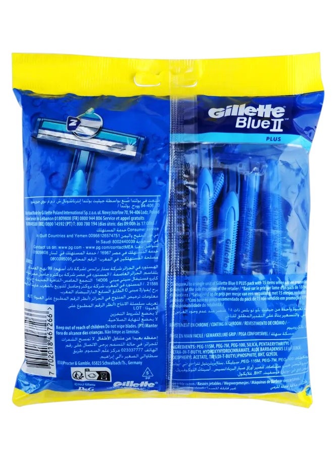 Gillette - Gillette Blue 2 Blade Razor 15 + 5 Free - Image 1