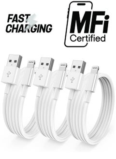 3 Pack[ Apple MFi Certified ] iPhone Charger 3ft, Lightning to USB Cable 3 Feet, Fast Apple Charging Cable Cord 3 Foot for iPhone 14 Pro Max/13 Pro Max