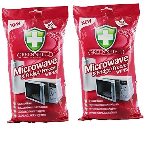 Greenshield Microwave and Fridge Freezer Wipes 70's Pack of 2 - Image 1