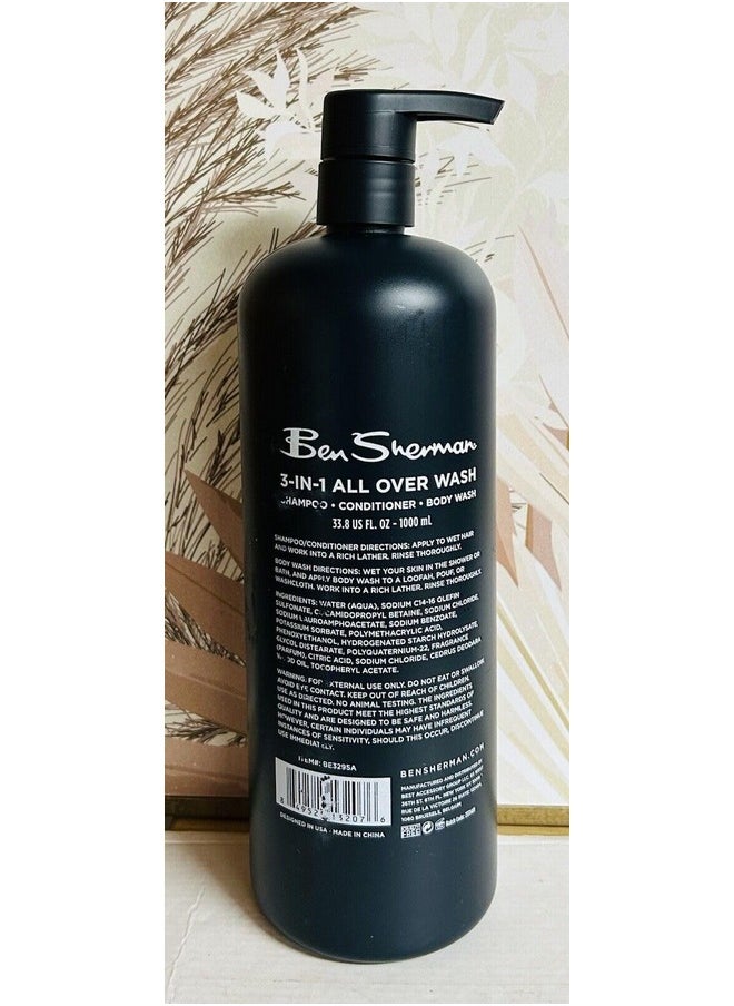 Ben Sherman BEN SHERMAN 3-in-1 Sea Salt And Cedar All Over Wash 33.8oz includes 2oz travel size body butter  - Image 4
