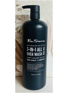 Ben Sherman BEN SHERMAN 3-in-1 Sea Salt And Cedar All Over Wash 33.8oz includes 2oz travel size body butter  - Image 3