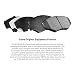 R1 Concepts Front Optimum OEp Series Brake Pads With Rubber Steel Rubber Shims - Image 3
