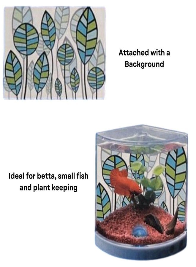 TUNAI Dophin T201 Mini Aquarium Fish Tank | Changeable Light | Elegant and Stylish Design | Ideal for Betta, Small Fish and Plant Keeping |Capacity - 1.4L Fish Tank (Original from Store) - Image 3