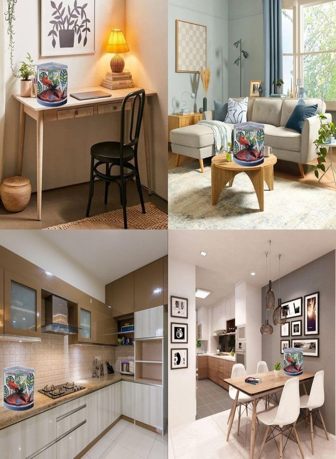 TUNAI Dophin T201 Mini Aquarium Fish Tank | Changeable Light | Elegant and Stylish Design | Ideal for Betta, Small Fish and Plant Keeping |Capacity - 1.4L Fish Tank (Original from Store) - Image 5