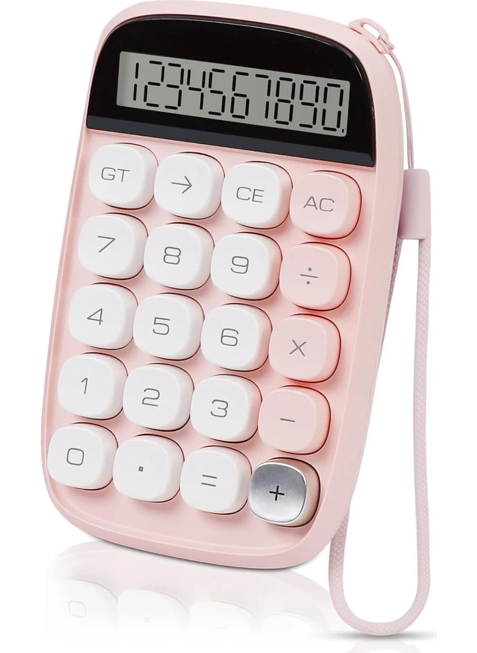 Forzacase Mechanical Keyboard Look LCD Screen 10 Key Calculator Pink - FC637