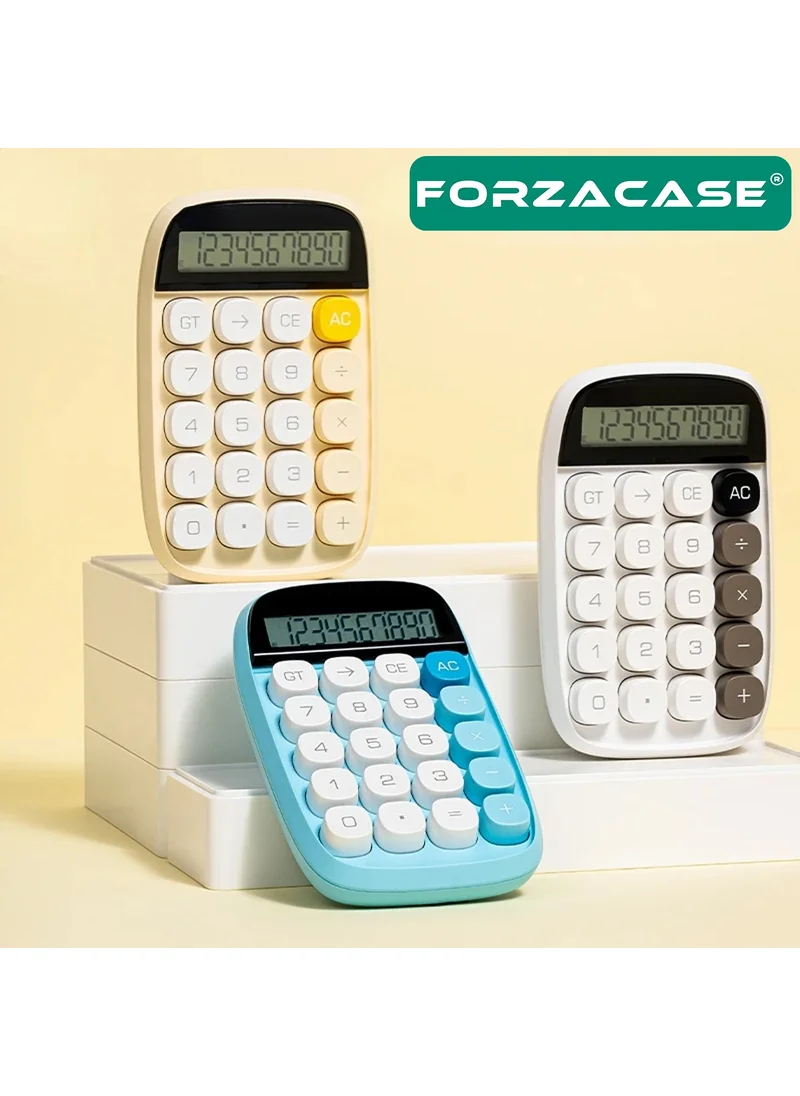 Forzacase Mechanical Keyboard Look LCD Screen 10 Key Calculator Pink - FC637