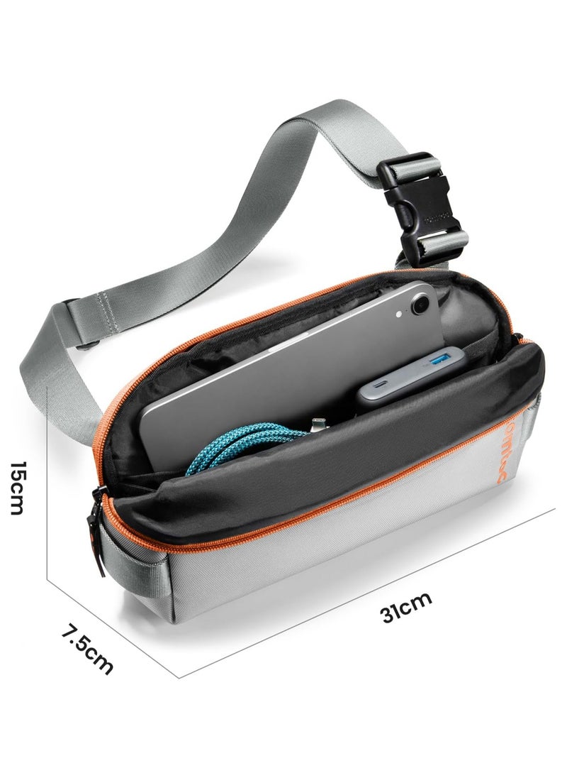 Tomtoc - Explorer-T21 Crossbody Bag for Men Women Small Backpack Lightweight Modern Water Resistant Shoulder Bag for Hiking Travel Work Gym Sports - Image 1