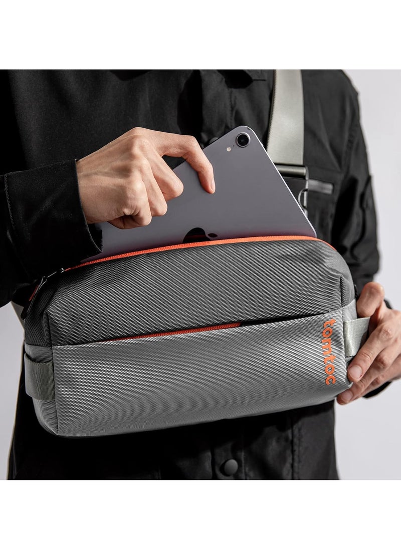 Tomtoc - Explorer-T21 Crossbody Bag for Men Women Small Backpack Lightweight Modern Water Resistant Shoulder Bag for Hiking Travel Work Gym Sports - Image 1