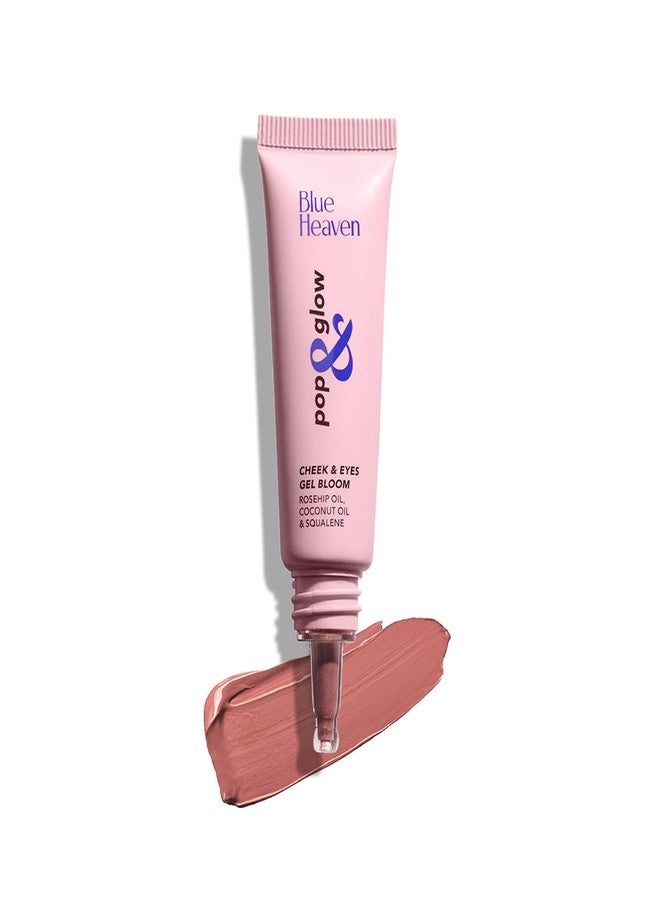 Blue Heaven Pop & Glow Eye & Cheek tint blusher for face makeup, Blush enriched with Rosehip and Coconut oil - Spicy Pink, 12ml - Image 1