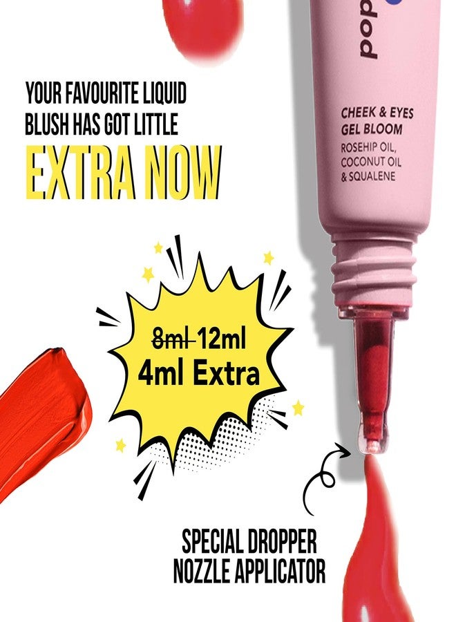 Blue Heaven Pop & Glow Eye & Cheek tint blusher for face makeup, Blush enriched with Rosehip and Coconut oil - Spicy Pink, 12ml - Image 2