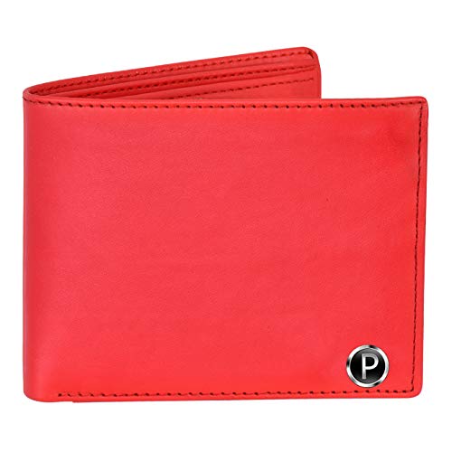 PIRASO Classy Look Matte Red Leather Men's Wallet - Image 4