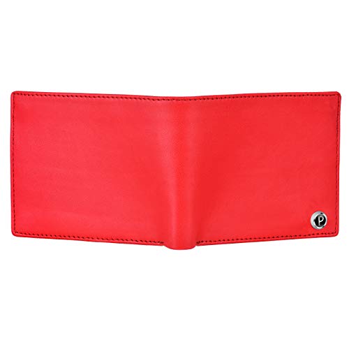 PIRASO Classy Look Matte Red Leather Men's Wallet - Image 5