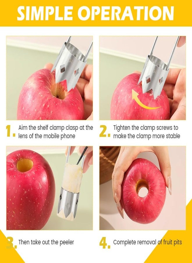 Ranjaner Red Bell Pepper Corer, Stainless Steel Fruite Corer, Universal Fruit and Vegetable Core Remover, for Vegetables Fruit Kitchen Utensils - Image 5