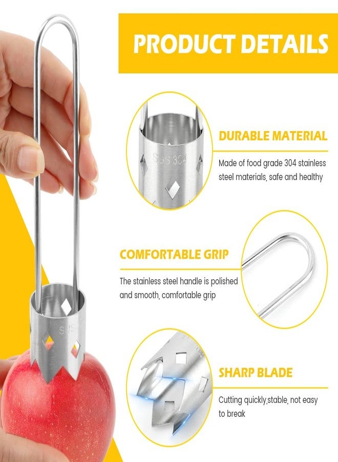 Ranjaner Red Bell Pepper Corer, Stainless Steel Fruite Corer, Universal Fruit and Vegetable Core Remover, for Vegetables Fruit Kitchen Utensils - Image 3
