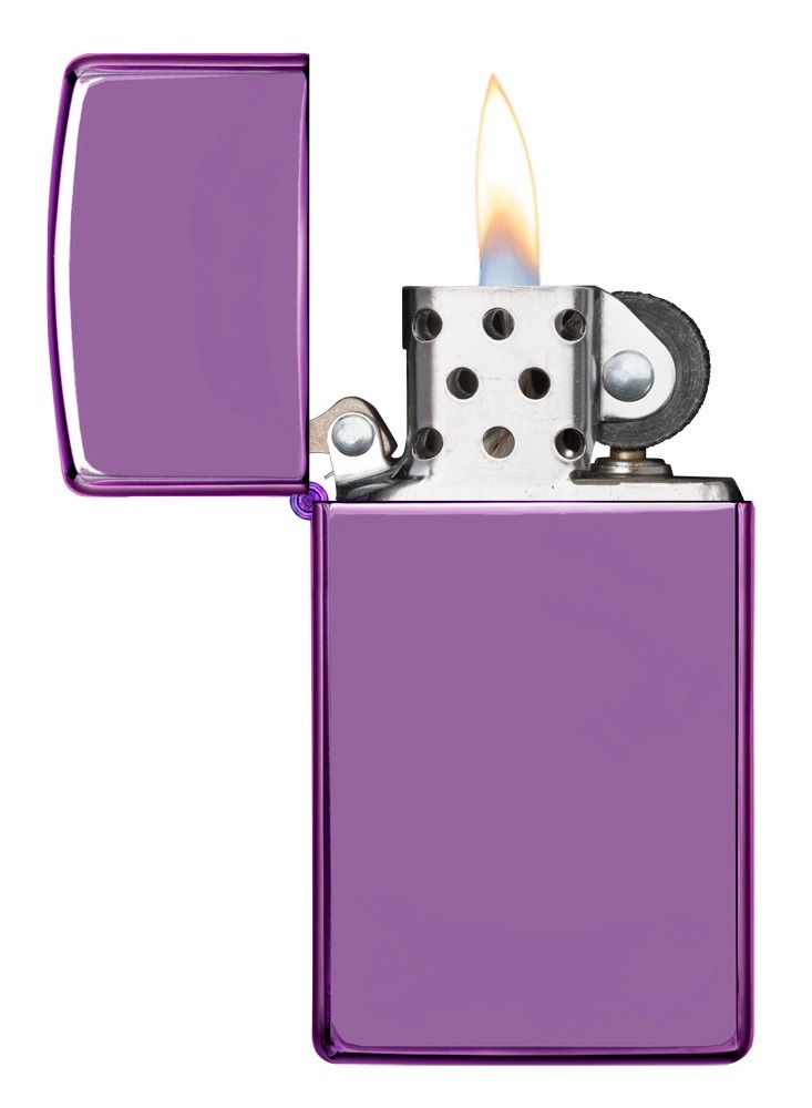 Zippo 28124 Slim High Polish Purple Windproof Lighter - Image 3