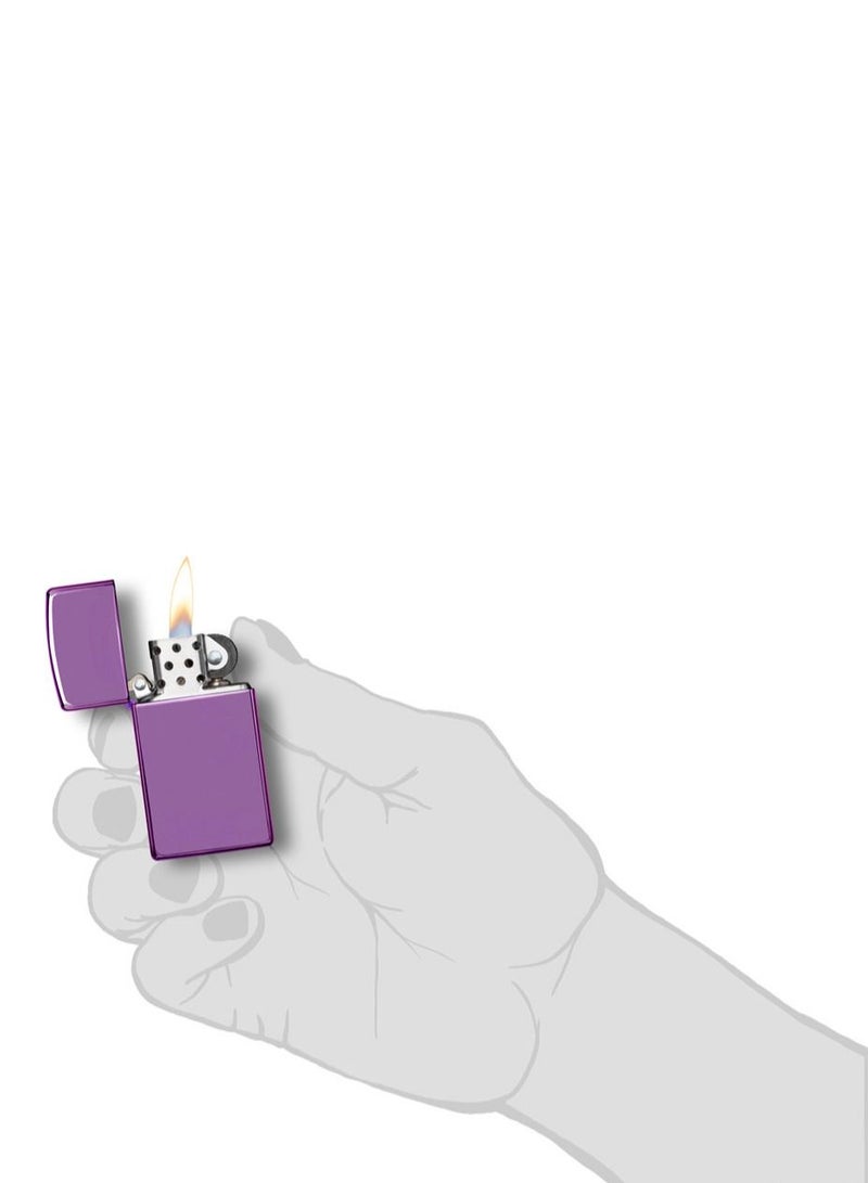 Zippo 28124 Slim High Polish Purple Windproof Lighter - Image 5